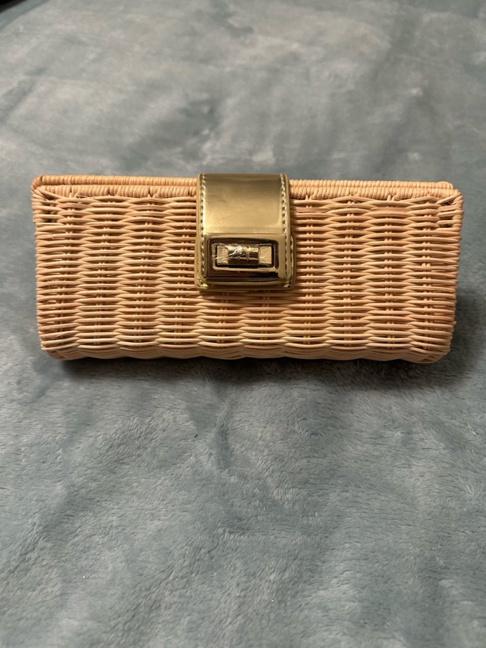 J Crew Vintage Wicker Clutch